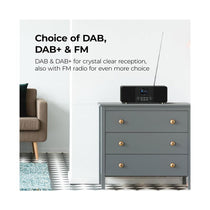 i-box Tempo Compact Hi-Fi Stereo System CD Player DAB/DAB+/FM Radio 20W Bluetooth Speakers Digital LED Display - Black