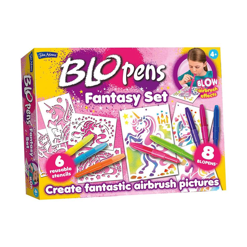 John Adams Blopens Fantasy Activity Set Create Fantastic Airbrush Pictures - Multicolour Main image