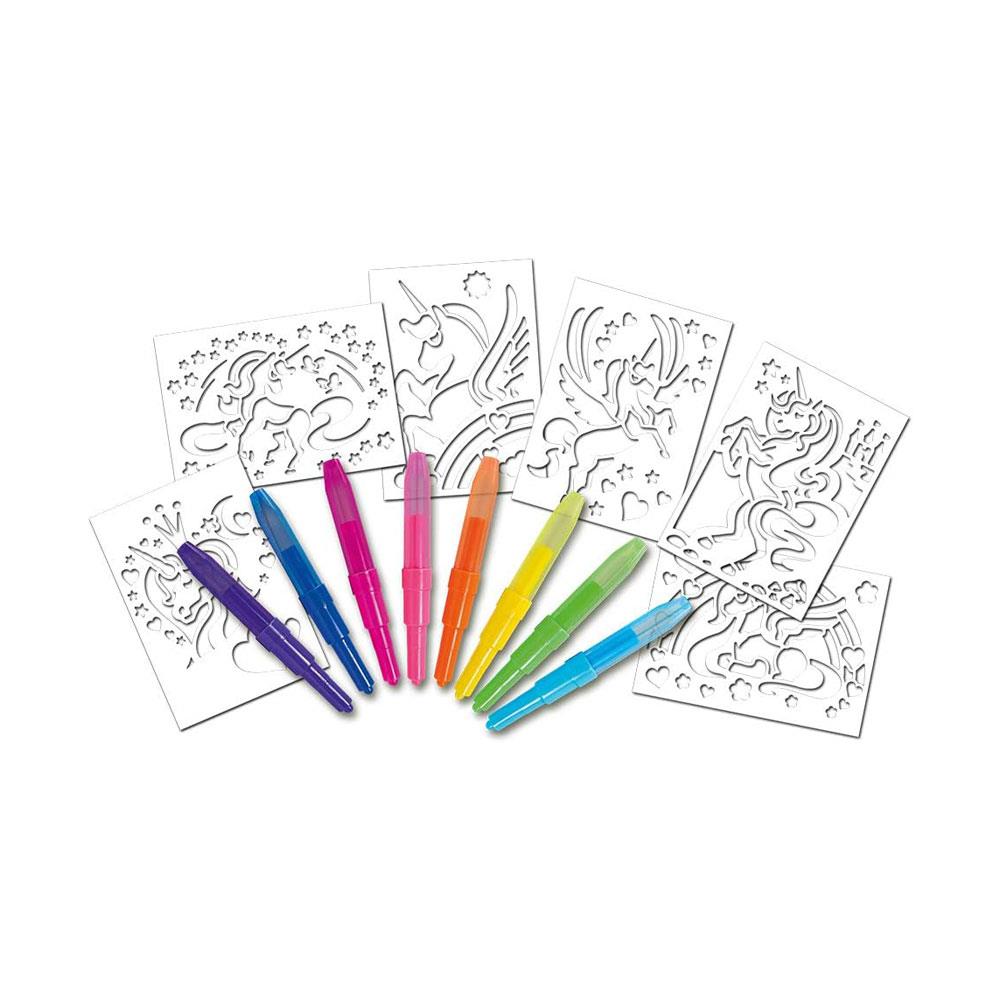 John Adams Blopens Fantasy Activity Set Create Fantastic Airbrush Pictures - Multicolour