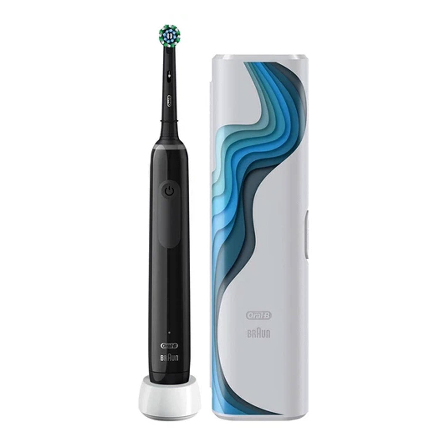 Oral-B Pro Series 3 Electric Rechargeable Toothbrush With Travel Case 3 Cleaning Modes Exclusive Design Edition - Black Secondary image