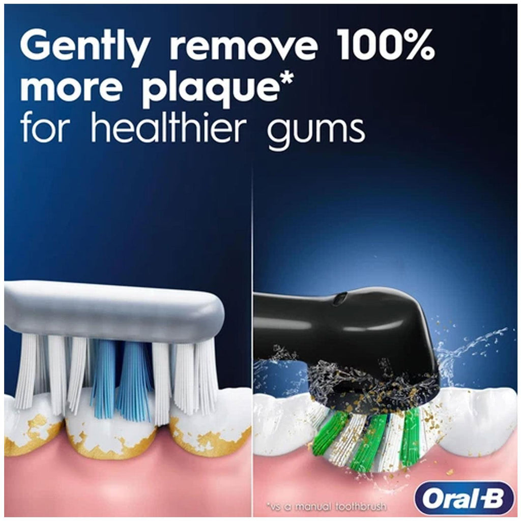 Oral-B Pro Series 3 Electric Rechargeable Toothbrush With Travel Case 3 Cleaning Modes Exclusive Design Edition - Black