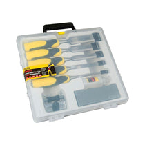 Stanley Dynagrip Chisels And Strike Cap Set With Accessories - 5 Piece
