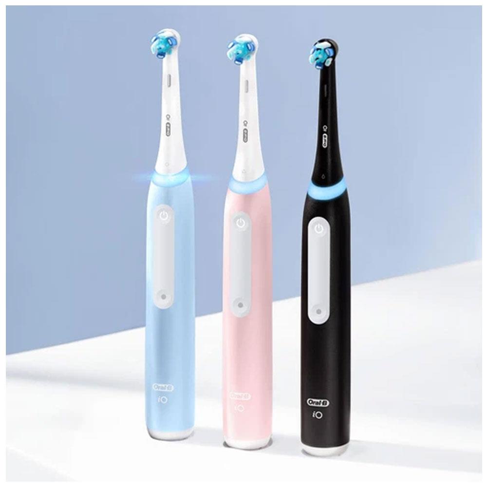 Oral-B iO 3 White Clean Electric Toothbrush With Bonus Charger Pouch 2 Brushing Mode - Black