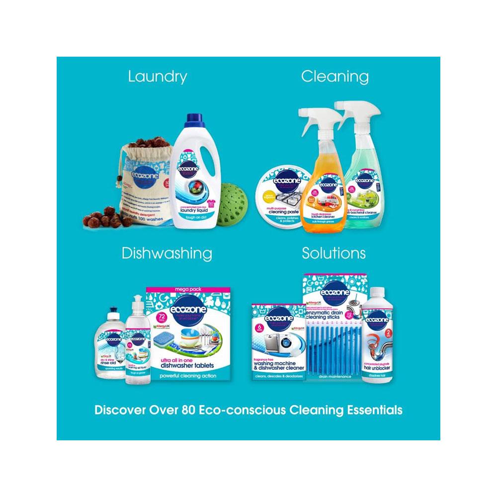 Ecozone Multi-Purpose Appliance Descaler Internal Cleaner For Kettles Irons Washing Machines Coffee Makers Dishwashers - 500ml