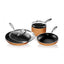 Gotham Steel Non Stick Cast Textured Cookware 5 Piece Set