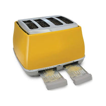 Delonghi Icona Capitals New York 4 Slice Toaster 1800W - Yellow
