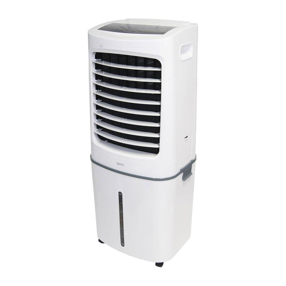 Igenix 50L Evaporative Air Cooler – 3-Speed Fan, Remote Control, 200W – White