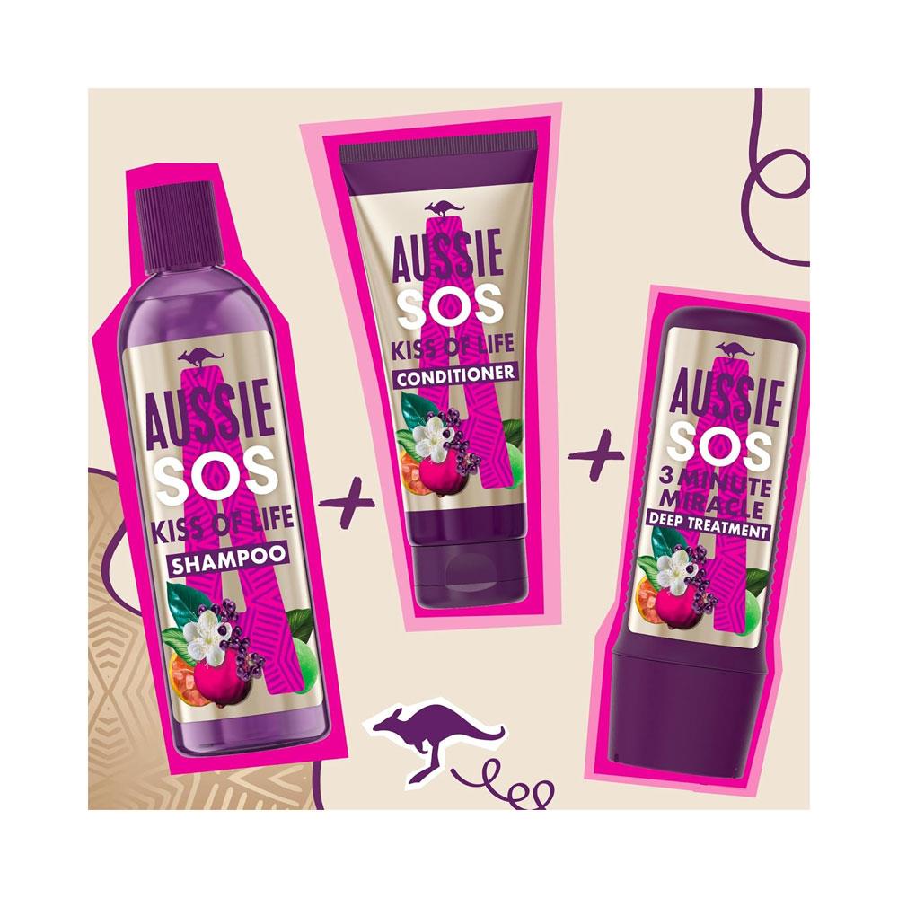 Aussie SOS Kiss Of Life Shampoo 290ml