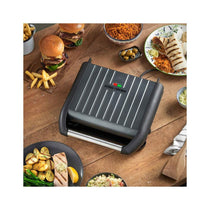 George Foreman Electric Health Grill Medium Family Contact Griddle Panini & Sandwich Toaster 1650W - Grey