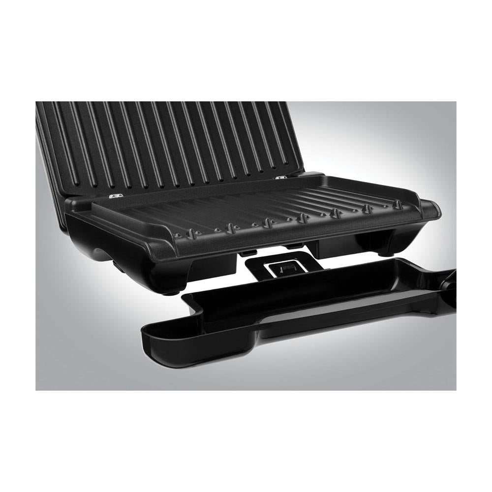 George Foreman Electric Health Grill Medium Family Contact Griddle Panini & Sandwich Toaster 1650W - Grey