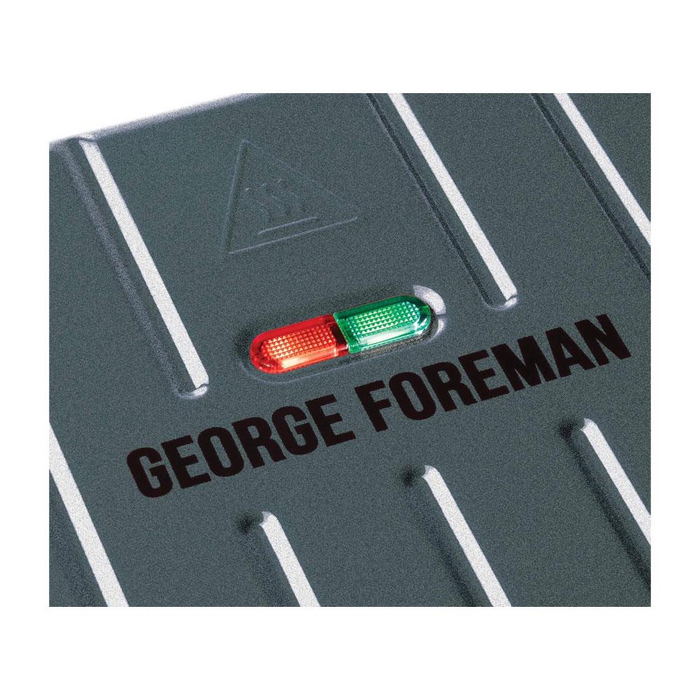 George Foreman Electric Health Grill Medium Family Contact Griddle Panini & Sandwich Toaster 1650W - Grey