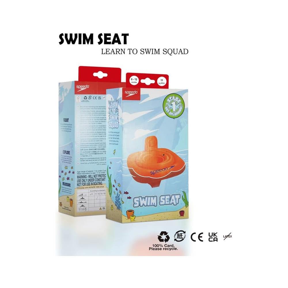 Speedo Infant Swim Seat Learn To Swim Floatation Float Size 1-2 Years - Orange