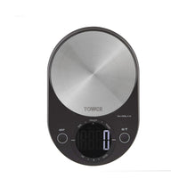 Tower Electronic Kitchen Scale With Extra-Large LCD Screen And Zero Weigh Function 5kg Capacity - Black