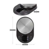 Tower Electronic Kitchen Scale With Extra-Large LCD Screen And Zero Weigh Function 5kg Capacity - Black