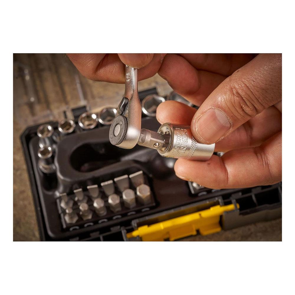 Stanley FatMax PRO-STACK 1/4 Inch Socket & Bit Set 0-19-101 - 37 Piece