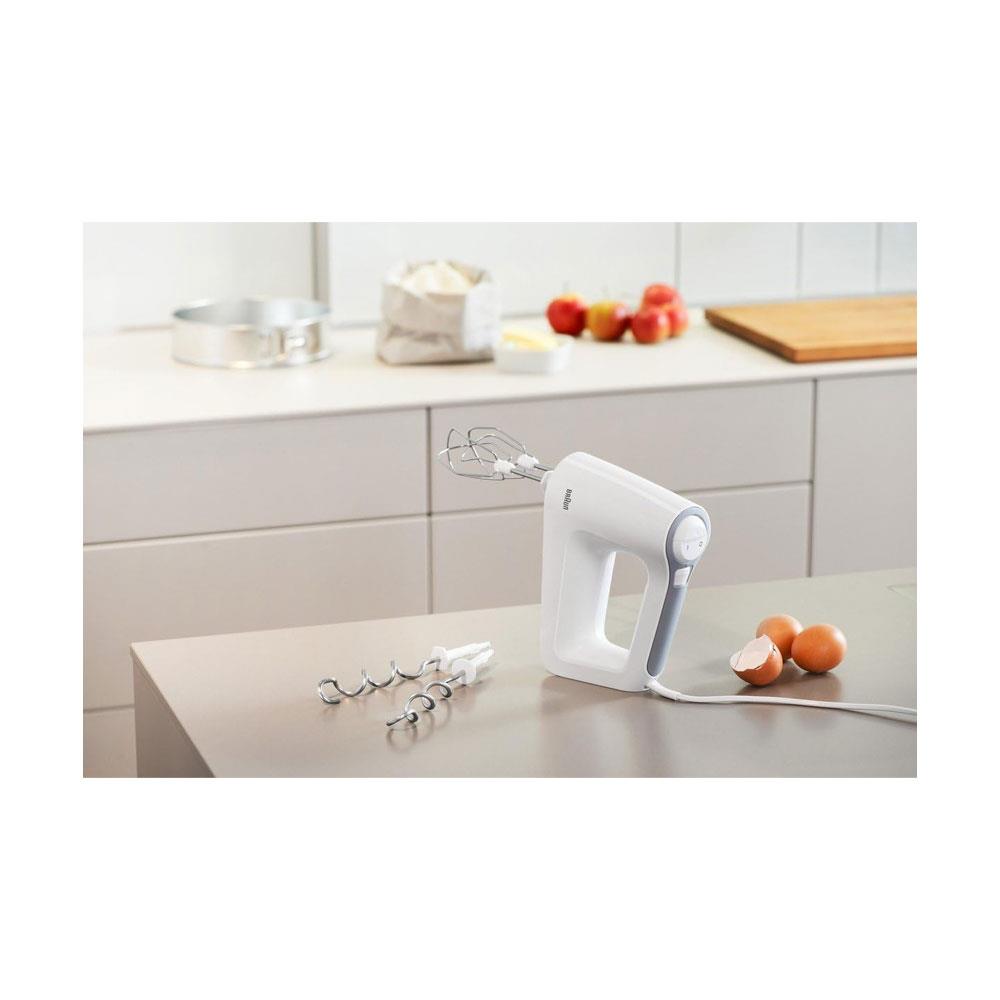 Braun MultiMix 3 Hand Mixer With 5 Speeds + Turbo Mode Stainless Steel 500W - White Secondary image
