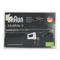 Braun MultiMix 3 Hand Mixer With 5 Speeds + Turbo Mode Stainless Steel 500W - White