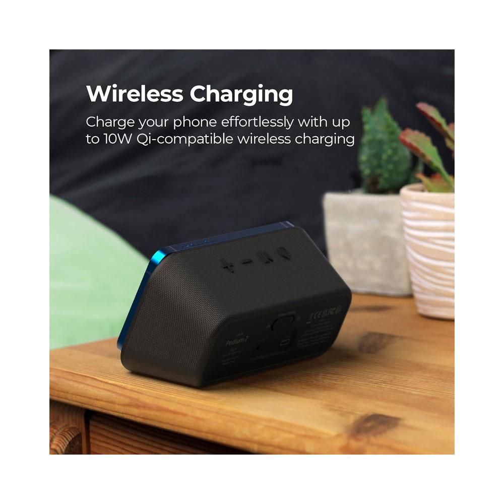i-box Podium 2 Bluetooth Speaker With Wireless Charging Stand 2x 3W Stereo - Black