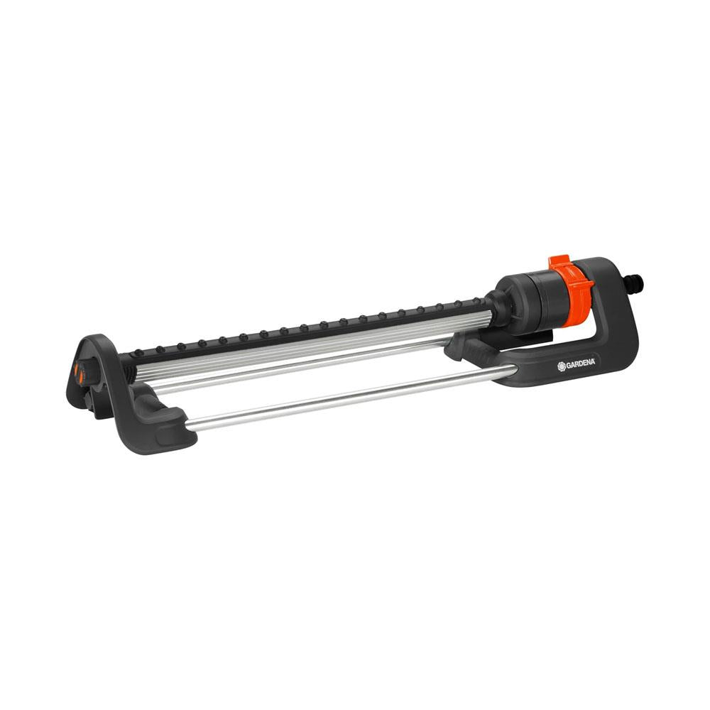 Gardena Oscillating Sprinkler Aqua L 120-280m² Area Coverage 8m-18m Range of Spray - Black/Orange Main image