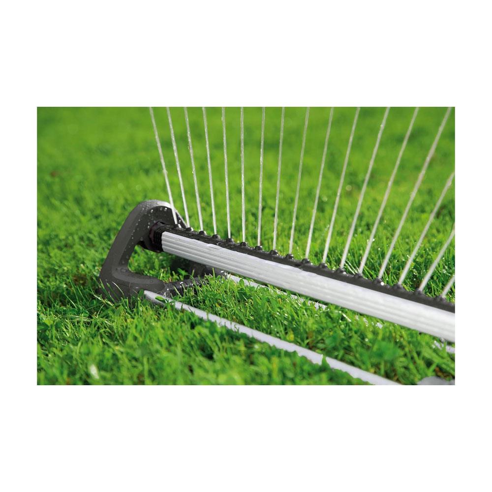 Gardena Oscillating Sprinkler Aqua L 120-280m² Area Coverage 8m-18m Range of Spray - Black/Orange
