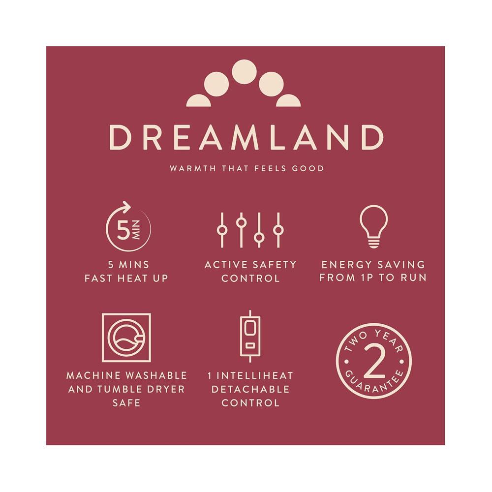 Dreamland Hurry Home Deluxe Velvet Warming Throw Blanket Large 160 X 120cm - Grey