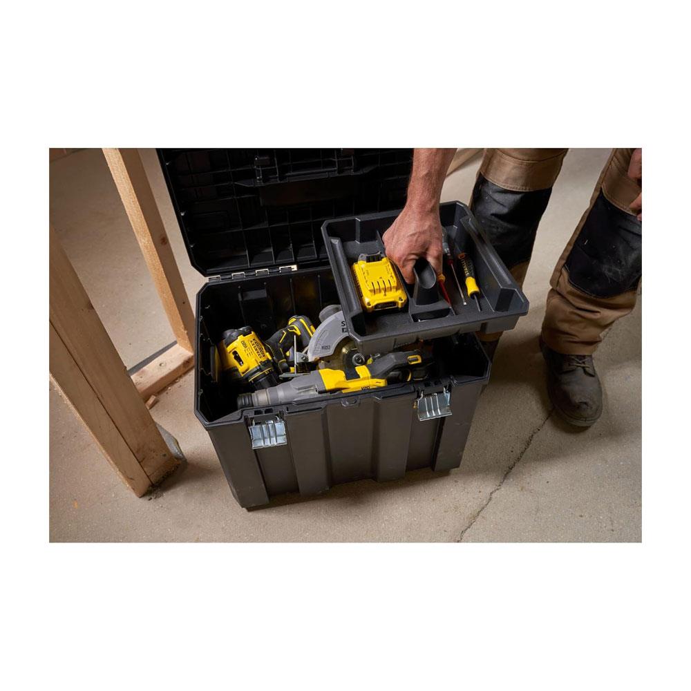 Stanley FatMax PRO-STACK Mobile Storage Box Max Capacity 50kg 55 Litres 1-75-753- Black Secondary image