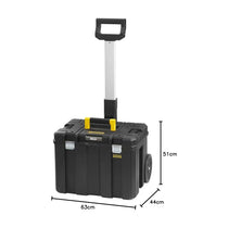 Stanley FatMax PRO-STACK Mobile Storage Box Max Capacity 50kg 55 Litres 1-75-753- Black