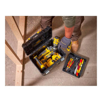 Stanley FatMax PRO-STACK Deep Tool Box Max Capacity 7.5kg 22.2 Litres 1-71-971 - Black