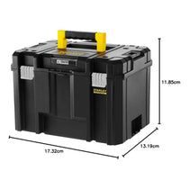 Stanley FatMax PRO-STACK Deep Tool Box Max Capacity 7.5kg 22.2 Litres 1-71-971 - Black