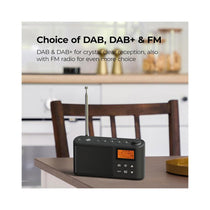 i-box Spectrum DAB/DAB+/FM Portable Radio Large LCD Display 3W Stereo Up To 15 hours - Black