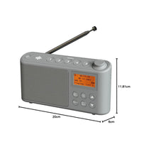 i-box Spectrum DAB/DAB+/FM Portable Radio Large LCD Display 3W Stereo Up To 15 hours - Grey