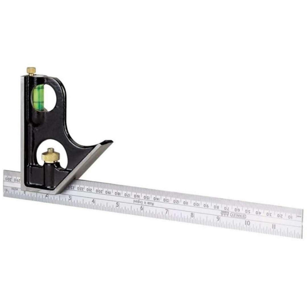 Stanley Combination Square 300 mm/12 Inches - Black/Silver