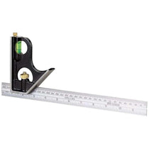 Stanley Combination Square 300 mm/12 Inches - Black/Silver