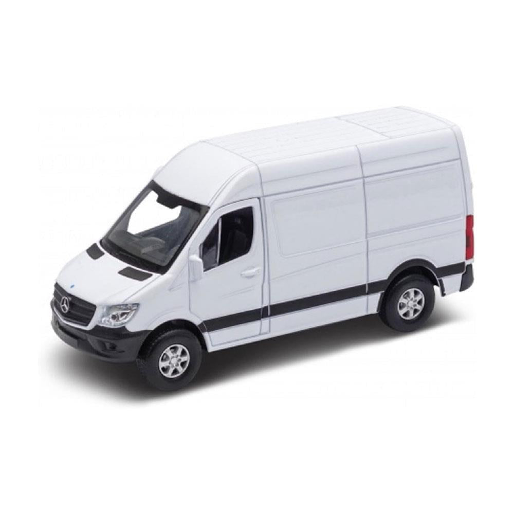 Peterkin Mercedes Benz Sprinter Toy Vehicle Diecast Pull Back & Go Van - White Main image