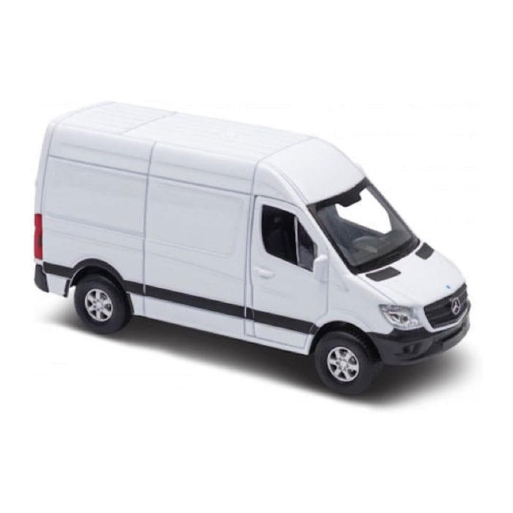 Peterkin Mercedes Benz Sprinter Toy Vehicle Diecast Pull Back & Go Van - White Secondary image