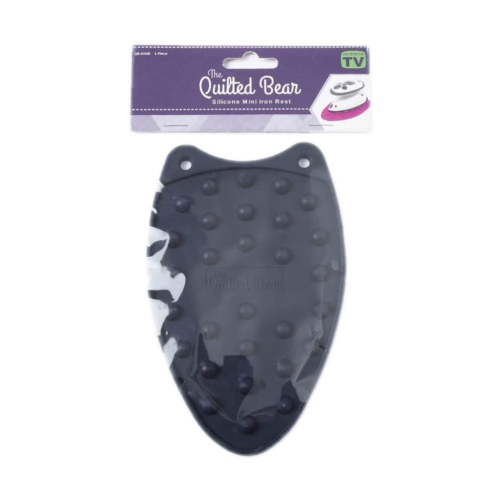 The Quilted Bear Mini Iron Rest Mini Silicone Heat Resistant Iron Pads - Navy Blue