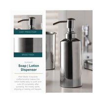 OurHouse Bathroom Caddy 3 Piece Set Accessories Toothbrush Holder Handwash Lotion Soap Dispenser & Soap Dish - Chrome