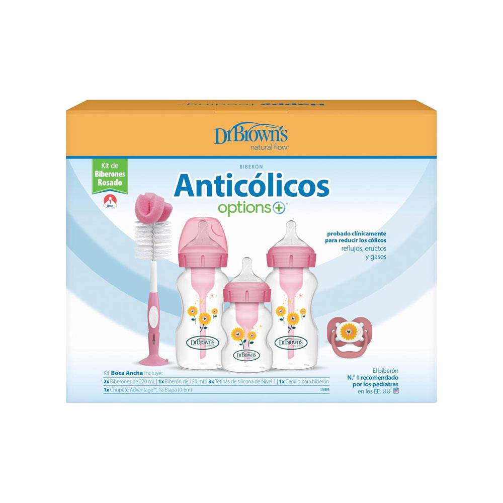 Dr Brown's Options+ Anti-Colic Bottle Gift Set - Pink