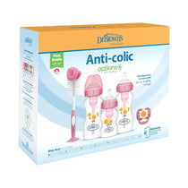Dr Brown's Options+ Anti-Colic Bottle Gift Set - Pink