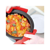 Judge Electricals Slow Cooker With Removable Ceramic Pot Stainless Steel 180W Large 3.5 Litre - Silver
