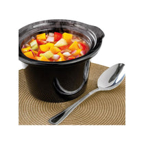 Judge Electricals Slow Cooker With Removable Ceramic Pot Stainless Steel 120W 1.5 Litres - Silver