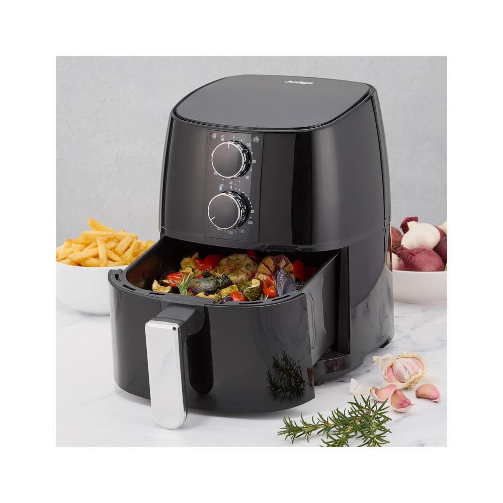 Judge Electricals Air Fryer Non-Stick Multicooker 1400W 4 Litres - Black