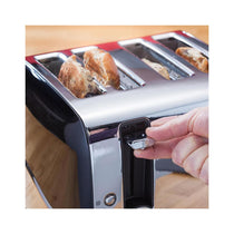 Judge Electricals 4 Slice Toaster Multipurpose 1550W - Black/Silver