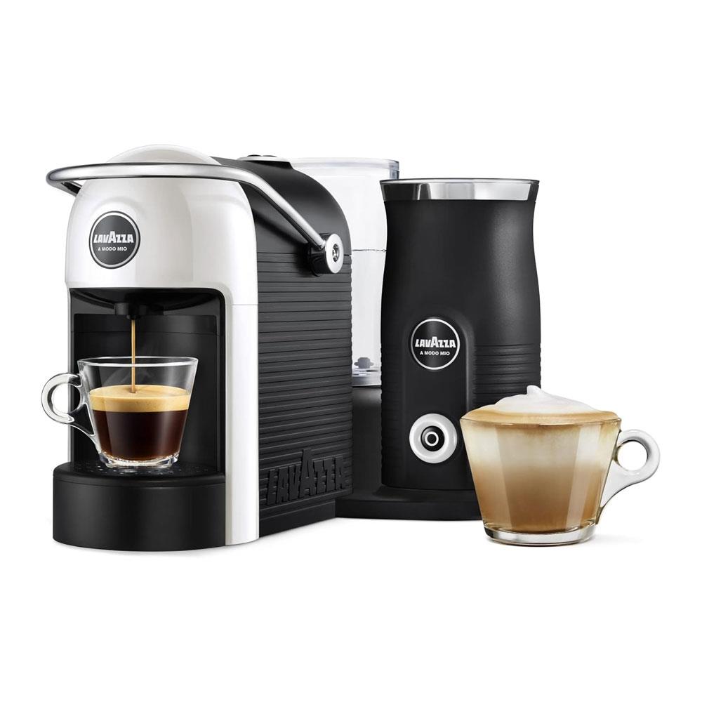 Lavazza A Modo Mio Jolie & Milk EVO Coffee Machine 1250W 0.6 Litres - White Main image