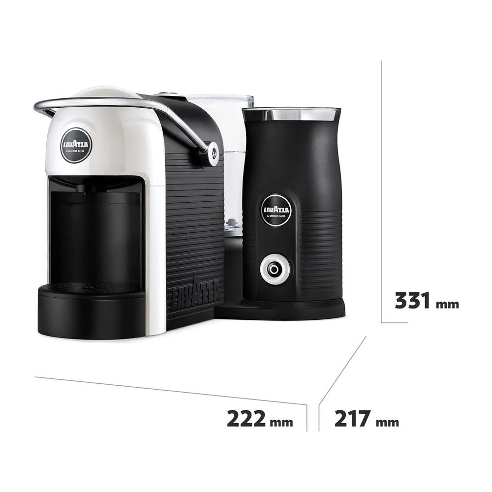 Lavazza A Modo Mio Jolie & Milk EVO Coffee Machine 1250W 0.6 Litres - White