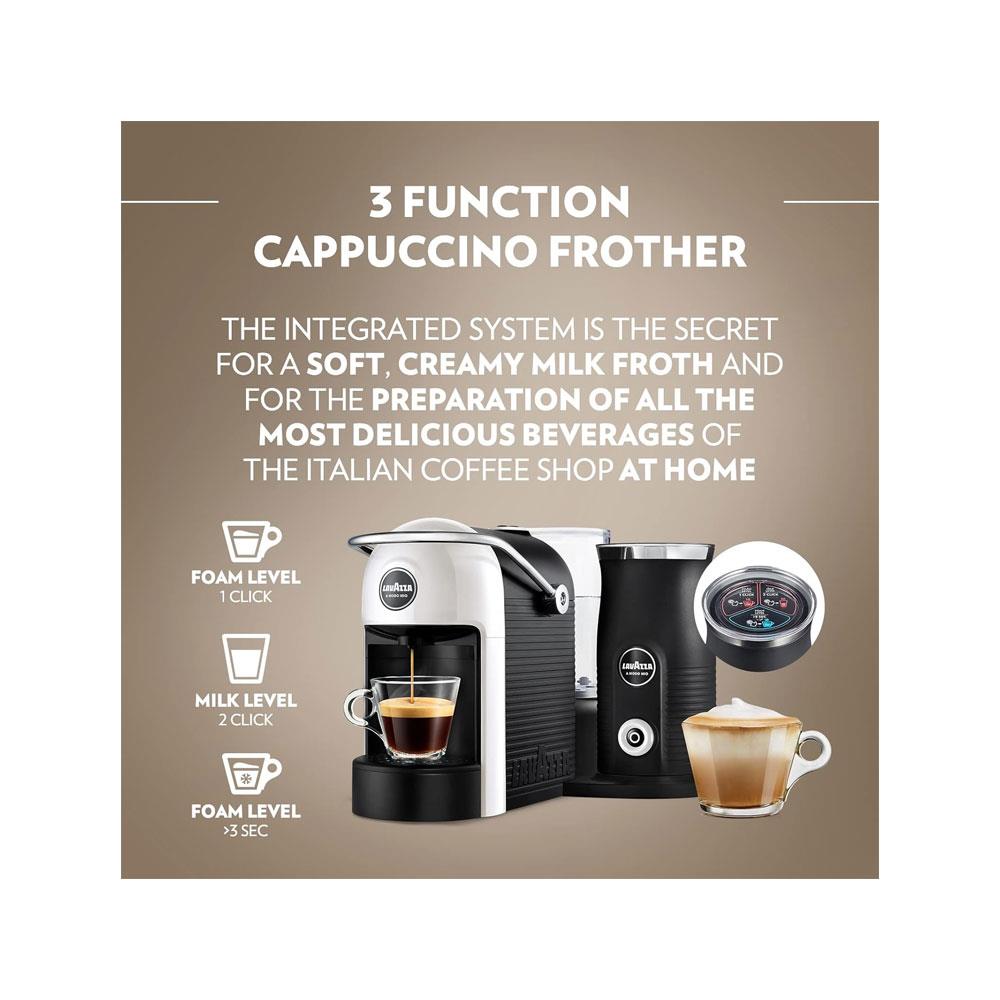 Lavazza A Modo Mio Jolie & Milk EVO Coffee Machine 1250W 0.6 Litres - White