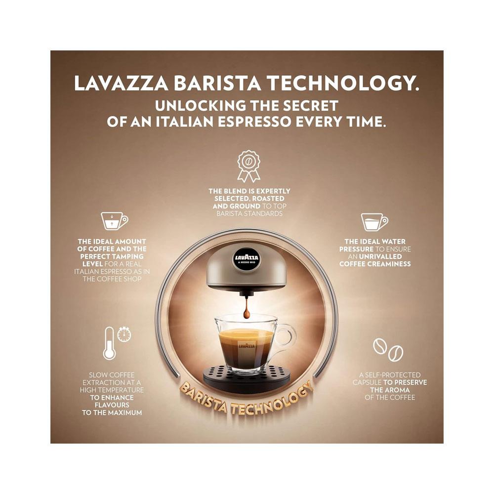 Lavazza A Modo Mio Desea Capsule Pod Coffee Machine Fully Automatic 1500W 1 Litres - White Cream
