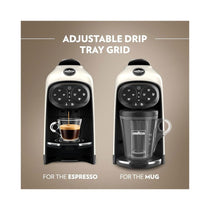 Lavazza A Modo Mio Desea Capsule Pod Coffee Machine Fully Automatic 1500W 1 Litres - White Cream