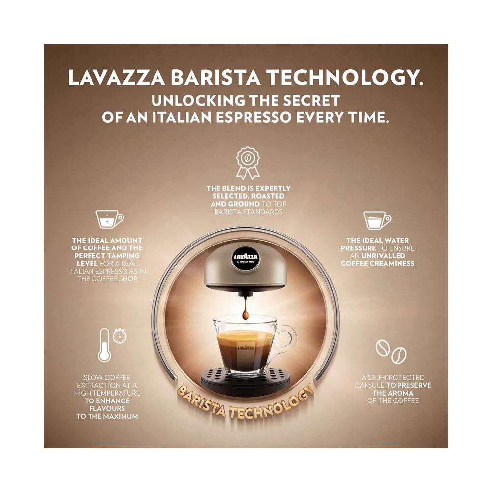 Lavazza A Modo Mio Desea Capsule Pod Coffee Machine Fully Automatic 1500W 1 Litres - Walnut