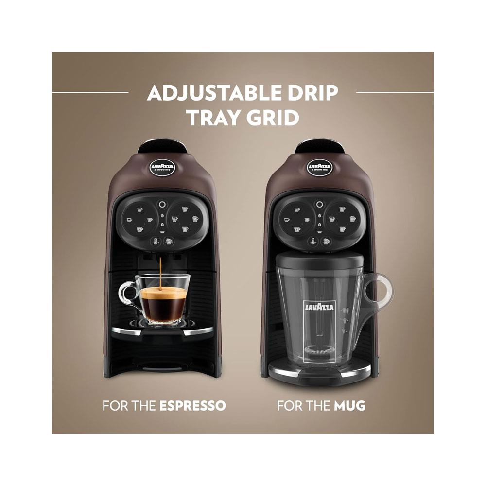 Lavazza A Modo Mio Desea Capsule Pod Coffee Machine Fully Automatic 1500W 1 Litres - Walnut